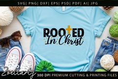 Rooted In Christ SVG Jesus Faith Christian Tshirt Mug Design Product Image 2