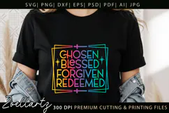Chosen Blessed SVG for Cricut Christian T-shirt Mug Design Product Image 8