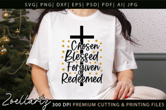 Chosen Blessed SVG for Cricut Christian T-shirt Mug Design Product Image 1