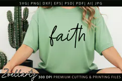 FAITH SVG Christian Quote SVG Jesus Cross Hope Bible Verse Product Image 2