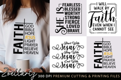 Christian Quote SVG Cut File Faith Jesus SVG Bible Verse SVG Product Image 1