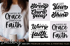 Christian Quote SVG Cut File Faith Jesus SVG Bible Verse SVG Product Image 1