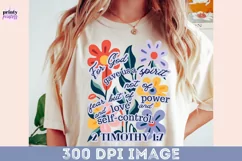 Scripture png, Christian Floral Sublimation PNG file Product Image 7