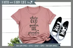 Where God Guides He Provides | Christian SVG Product Image 4
