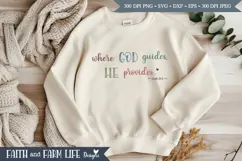 Where God Guides svg, png, jpeg Product Image 3