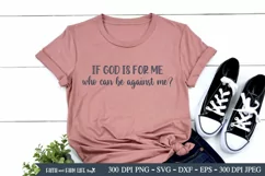If God is for me SVG | Christian SVG Product Image 3
