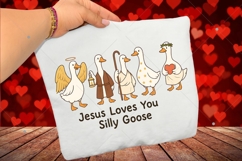 Christian Silly Goose PNG, Faith Based Design, Jesus Loves Product Image 3