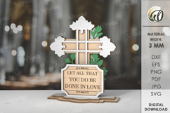Christian Stand Decor Bundle Laser Cut. Christian Decoration Product Image 12