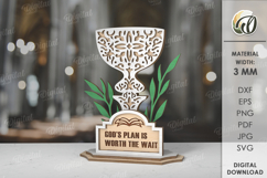 Christian Stand Decor Bundle Laser Cut. Christian Decoration Product Image 13