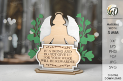 Christian Stand Decor Bundle Laser Cut. Christian Decoration Product Image 14