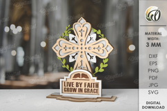 Christian Stand Decor Bundle Laser Cut. Christian Decoration Product Image 17
