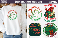 Christian Cross Bundle |Fight Nativity Christmas Sublimation Product Image 6