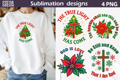 Christian Cross Bundle |Fight Nativity Christmas Sublimation Product Image 7