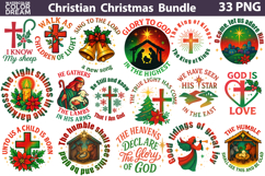 Christian Cross Bundle |Fight Nativity Christmas Sublimation Product Image 1