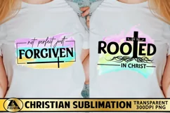 Christian Quotes Sublimation Watercolor PNG T-shirt Design Product Image 5