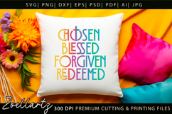 Chosen Blessed SVG Jesus Faith Christian T-shirt Mug Design Product Image 7
