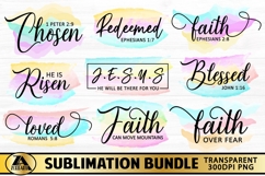 35 Christian Sublimation PNG Bundle Jesus Faith Bible Verses Product Image 5