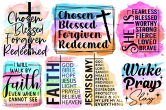35 Christian Sublimation PNG Bundle Jesus Faith Bible Verses Product Image 2