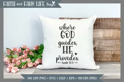 Where God Guides He Provides | Christian SVG Product Image 5
