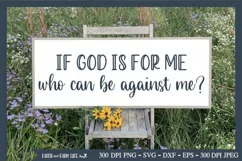 If God is for me SVG | Christian SVG Product Image 1