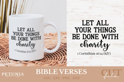 Bible Verses Christian Quotes SVG cut file designs being used as a religious gift mug print