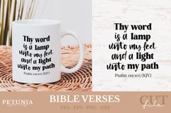 Bible Verses Christian Quotes SVG cut file designs being used as a religious gift mug print