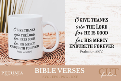 Bible Verses Christian Quotes SVG cut file designs being used as a religious gift mug print