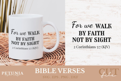 Bible Verses Christian Quotes SVG cut file designs being used as a religious gift mug print