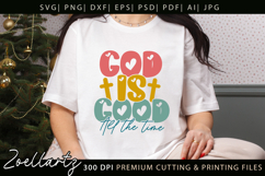 God Is Good SVG for Cricut Christian T-shirt Mug Design Product Image 1