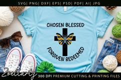 Chosen Blessed SVG for Cricut Christian T-shirt Mug Design Product Image 9
