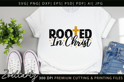 Rooted In Christ SVG Jesus Faith Christian Tshirt Mug Design Product Image 8