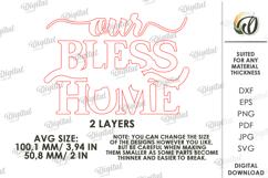 Christian Tiered Tray Decor Laser Cut. Religious Decor SVG Product Image 3