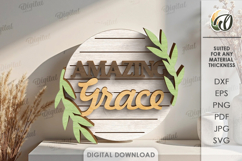 Christian Tiered Tray Decor Laser Cut. Religious Decor SVG Product Image 6