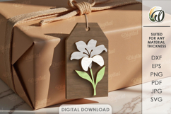 Christian Tiered Tray Decor Laser Cut. Gift Tag SVG Product Image 1