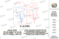 Christian Tiered Tray Decor Laser Cut. Gift Tag SVG Product Image 2