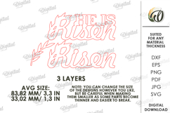 Christian Tiered Tray Decor Laser Cut. Stand Decor SVG Product Image 2