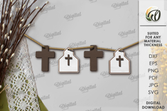 Christian Tiered Tray Decor Bundle Lasercut. Religious Decor Product Image 20