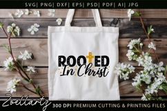 Rooted In Christ SVG Jesus Faith Christian Tshirt Mug Design Product Image 6