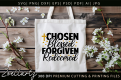 Chosen Blessed SVG for Cricut Christian T-shirt Mug Design Product Image 5