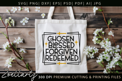 Chosen Blessed SVG for Cricut Christian T-shirt Mug Design Product Image 6