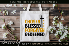 Chosen Blessed SVG Jesus Faith Christian T-shirt Mug Design Product Image 5