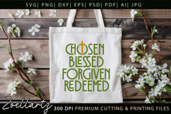 Chosen Blessed SVG Jesus Faith Christian T-shirt Mug Design Product Image 5