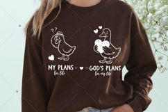 Christian Valentine SVG, Humorous Goose SVG, Christian SVG Product Image 4