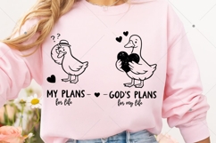 Christian Valentine SVG, Humorous Goose SVG, Christian SVG Product Image 6