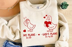 Christian Valentine SVG, Humorous Goose SVG, Christian SVG Product Image 7