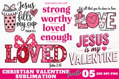 Christian Valentine Sublimation Bundle PNG Product Image 1