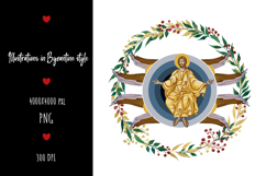 christening, vintage, religious, icon, communion, faith, sacrament, saviour, epiphany, christian, evangelical, orthodox, greek, art, saint, holy, king, baptism, confirmation, floral, religion, wreath, illustration, god, blessing, byzantine