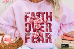 Faith Over Fear Christian PNG Product Image 9