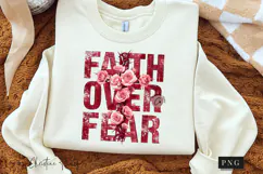 Faith Over Fear Christian PNG Product Image 3