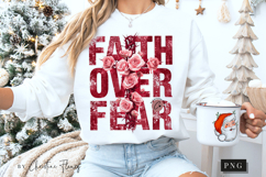 Faith Over Fear Christian PNG Product Image 5
